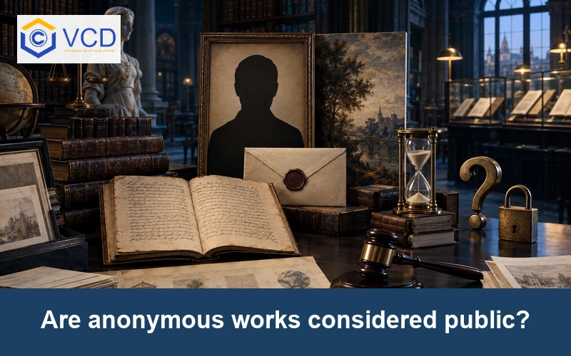 Are anonymous works considered public?