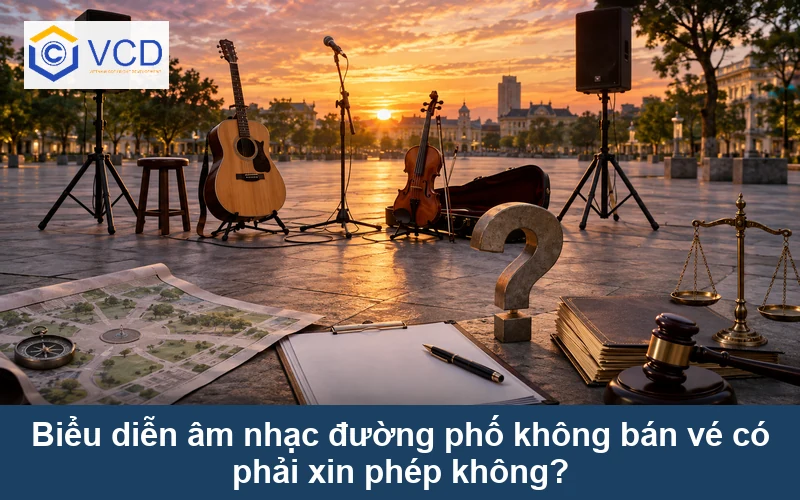 Biểu diễn âm nhạc đường phố không bán vé có phải xin phép không?