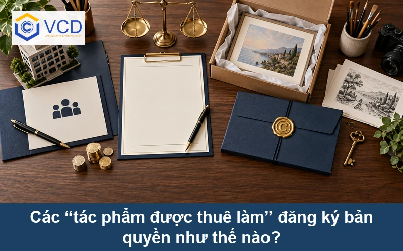 Các “tác phẩm được thuê làm” đăng ký bản quyền như thế nào?