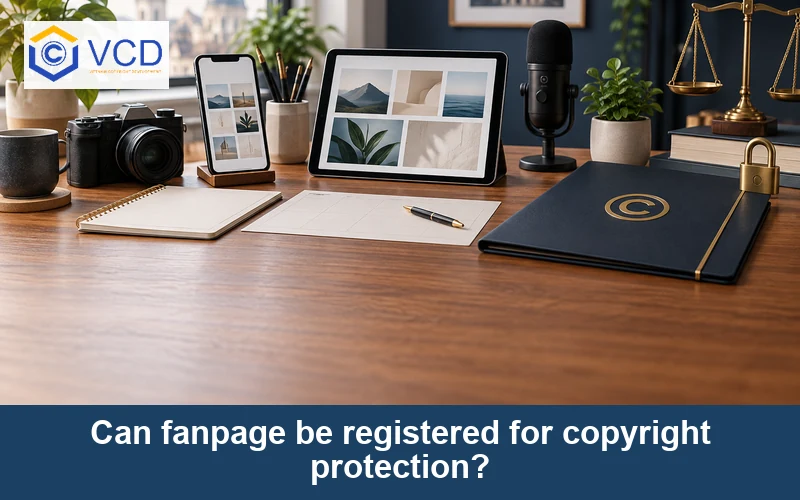 Can fanpage be registered for copyright protection?