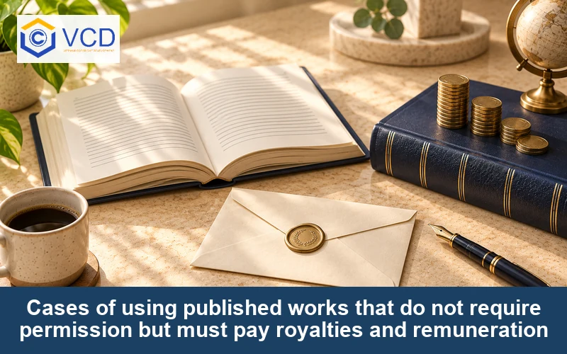 Cases of using published works that do not require permission but must pay royalties and remuneration