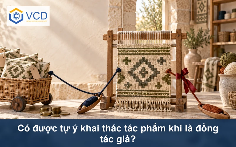 Tấm thảm chung nối với hai con thoi trong khi một bên kéo các bản sao về giỏ bán hàng