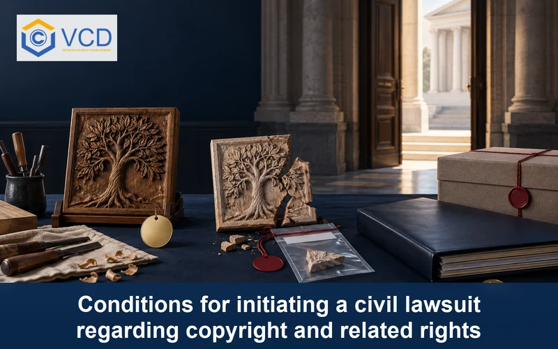 Original artwork, damaged unauthorized copy and sealed evidence prepared for a civil copyright claim