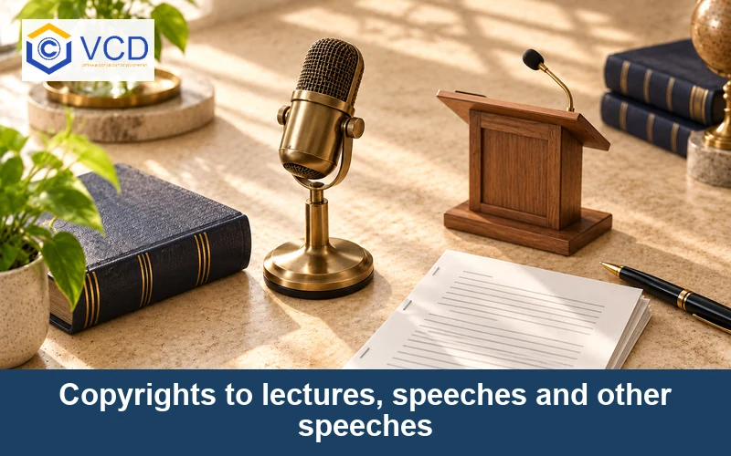 Copyrights to lectures, speeches and other speeches