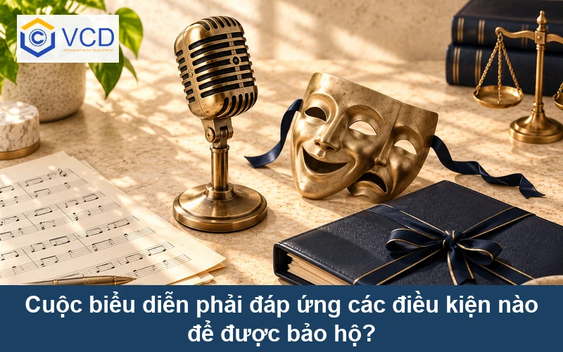 Cuộc biểu diễn phải đáp ứng các điều kiện nào để được bảo hộ?