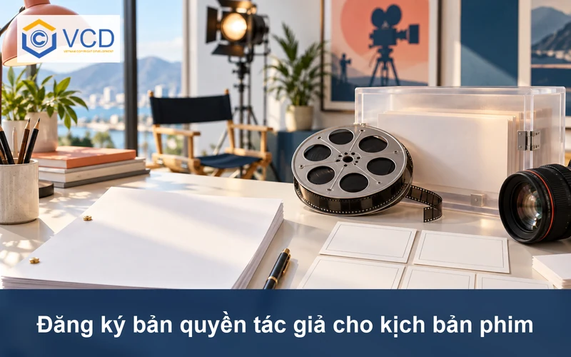 Kịch bản trống, thẻ phân cảnh, cuộn phim và hộp lưu trữ bảo vệ