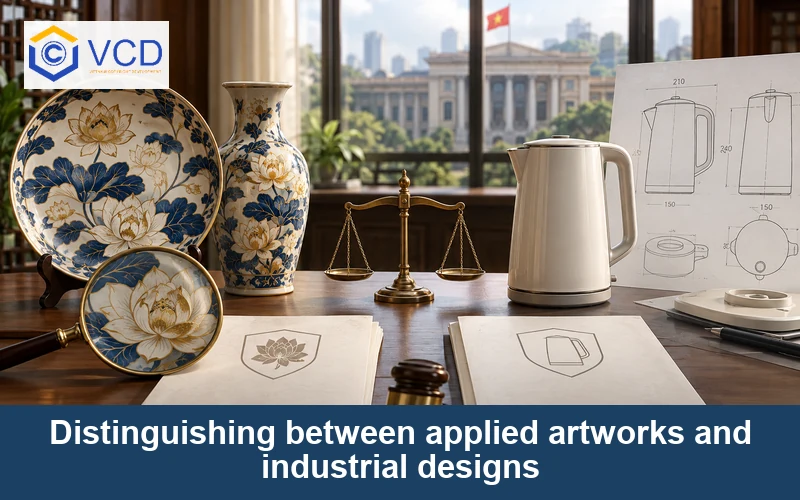 Distinguishing between applied artworks and industrial designs