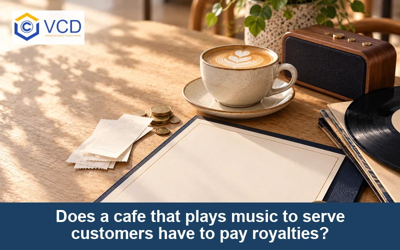 Does a cafe that plays music to serve customers have to pay royalties?