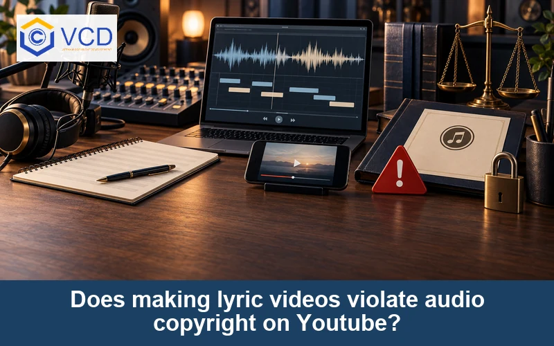 Does making lyric videos violate audio copyright on Youtube?