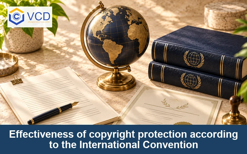 Effectiveness of copyright protection according to the International Convention