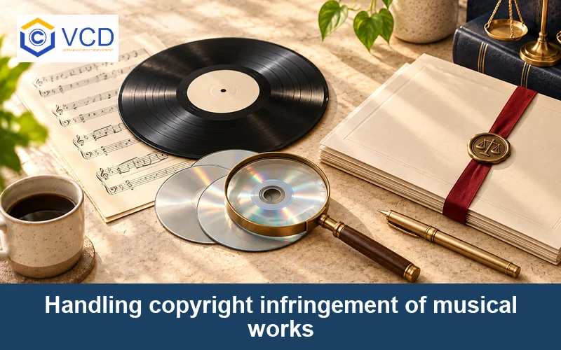 Handling copyright infringement of musical works