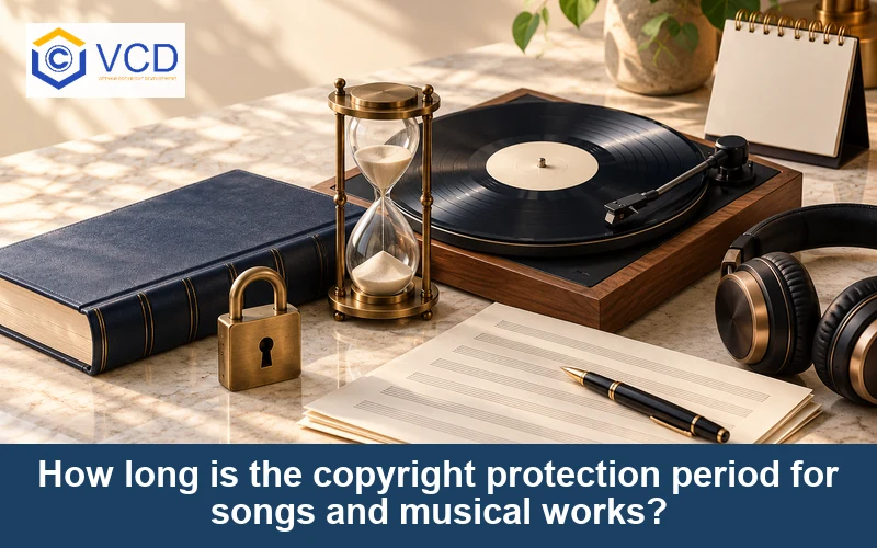 How long is the copyright protection period for songs and musical works?