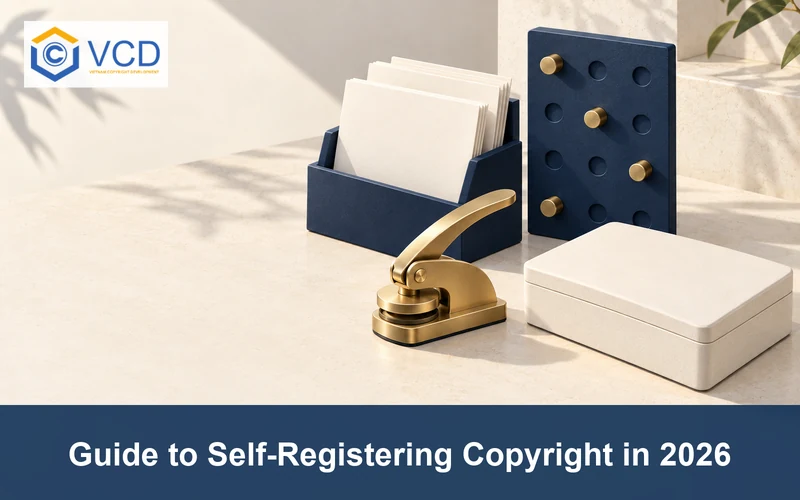 Blank form cards, peg board, brass seal press and closed submission tray for self-registration