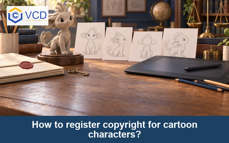 How to register copyright for cartoon characters?