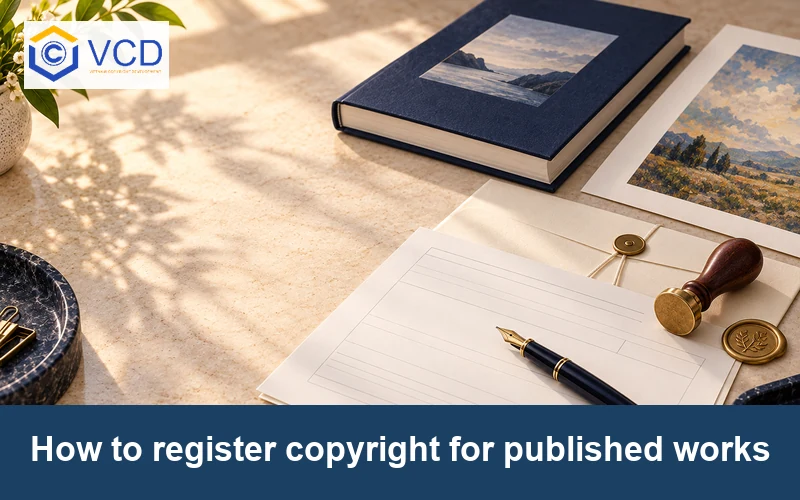 How to register copyright for published works