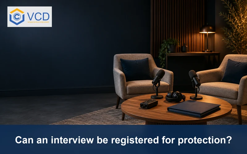 Empty interview studio with microphones, headphones, audio recorder and navy portfolio