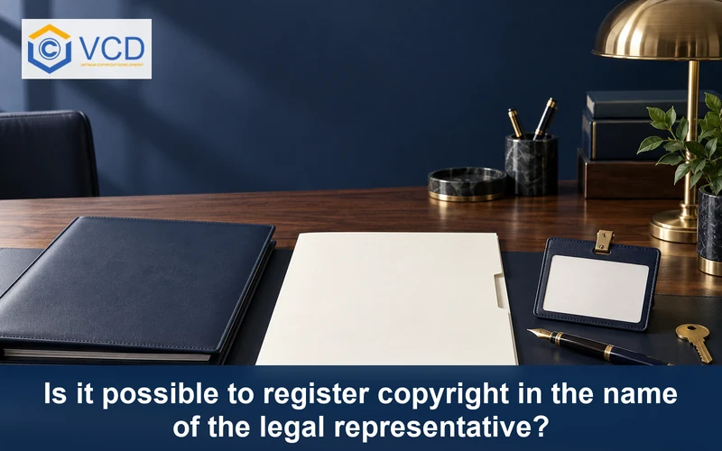 Company portfolio, blank copyright application and representative credential card