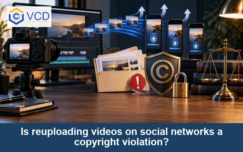 Is reuploading videos on social networks a copyright violation?