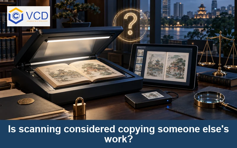 Is scanning considered copying someone else's work?