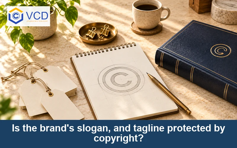 Is the brand's slogan, and tagline protected by copyright?