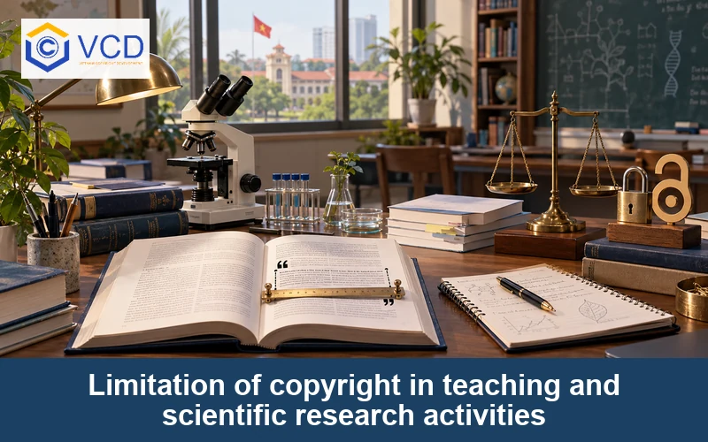 Limitation of copyright in teaching and scientific research activities