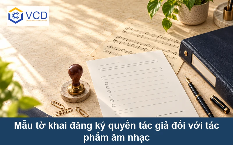 Mẫu tờ khai đăng ký quyền tác giả đối với tác phẩm âm nhạc