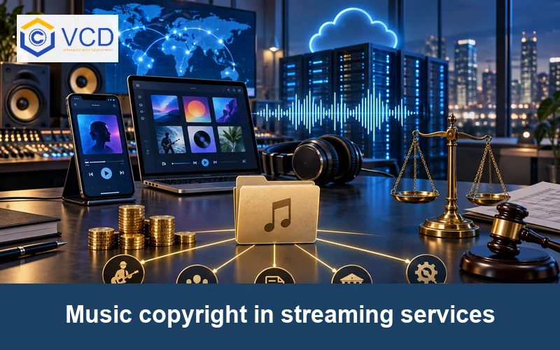 Music copyright in streaming services