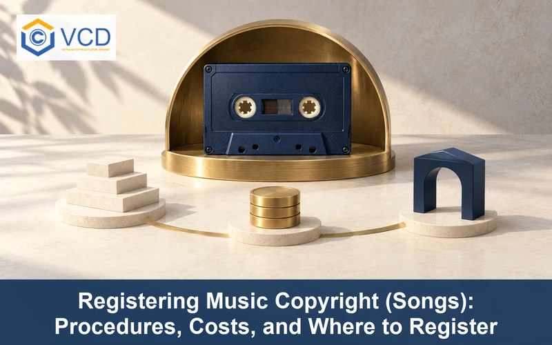 Navy master tape protected by a brass archive with procedure steps, fee tokens and a filing portal