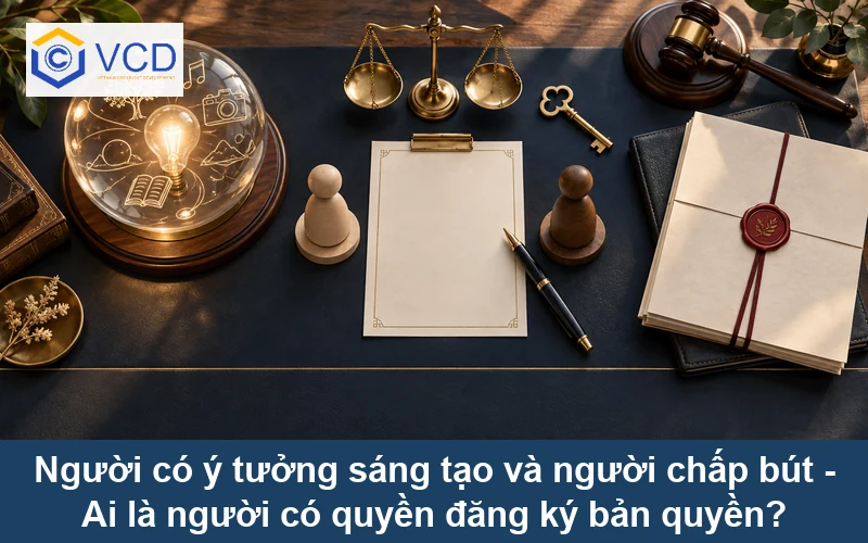 Người có ý tưởng sáng tạo và người chấp bút - Ai là người có quyền đăng ký bản quyền?