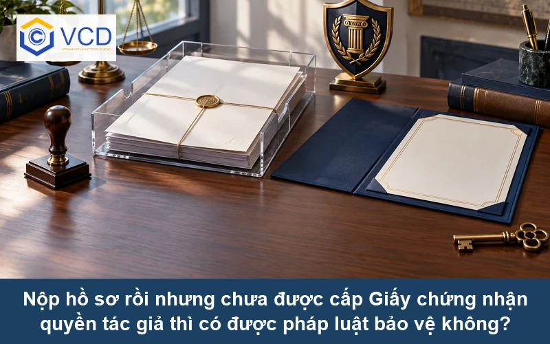 Nộp hồ sơ rồi nhưng chưa được cấp Giấy chứng nhận quyền tác giả thì có được pháp luật bảo vệ không?
