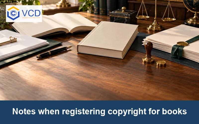 Notes when registering copyright for books