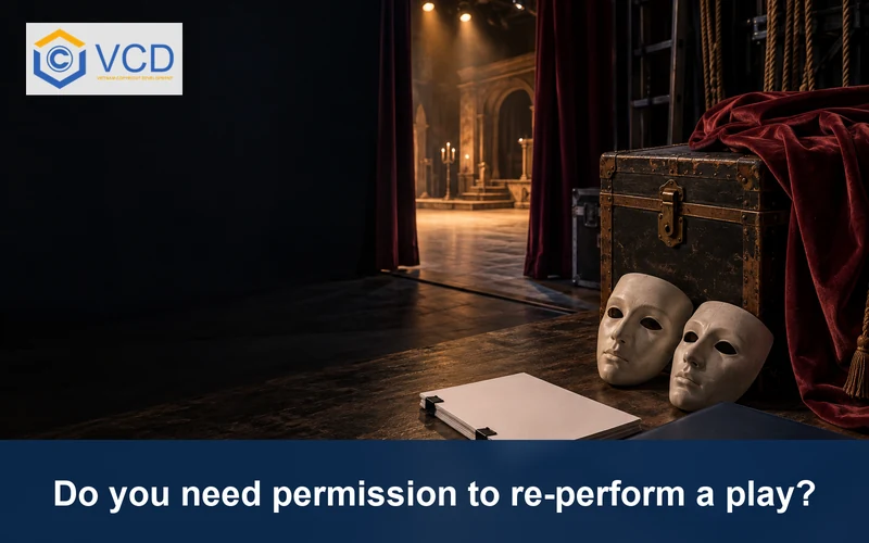 Backstage costume trunk, neutral masks, blank script and navy permissions portfolio