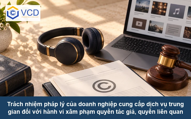 Trách nhiệm pháp lý của doanh nghiệp cung cấp dịch vụ trung gian đối với hành vi xâm phạm quyền tác giả, quyền liên quan
