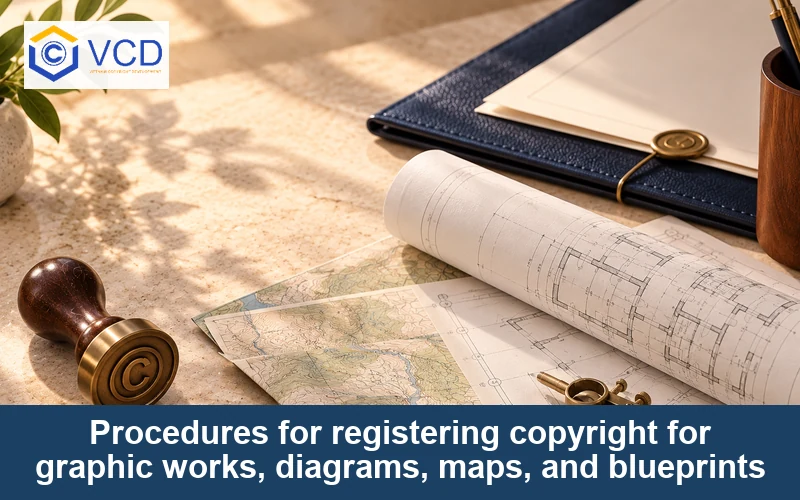Procedures for registering copyright for graphic works, diagrams, maps, and blueprints