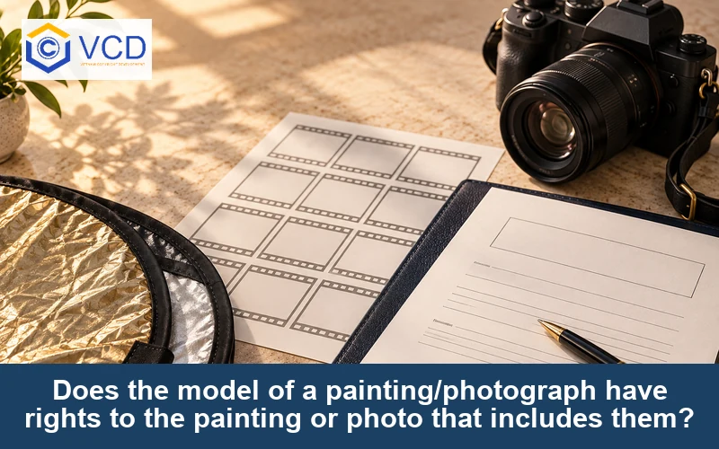 Does the model of a painting/photograph have rights to the painting or photo that includes them?