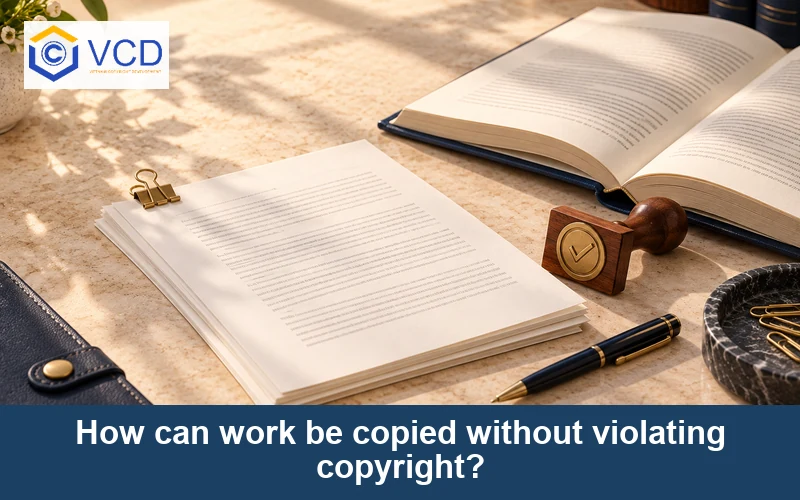 How can work be copied without violating copyright?