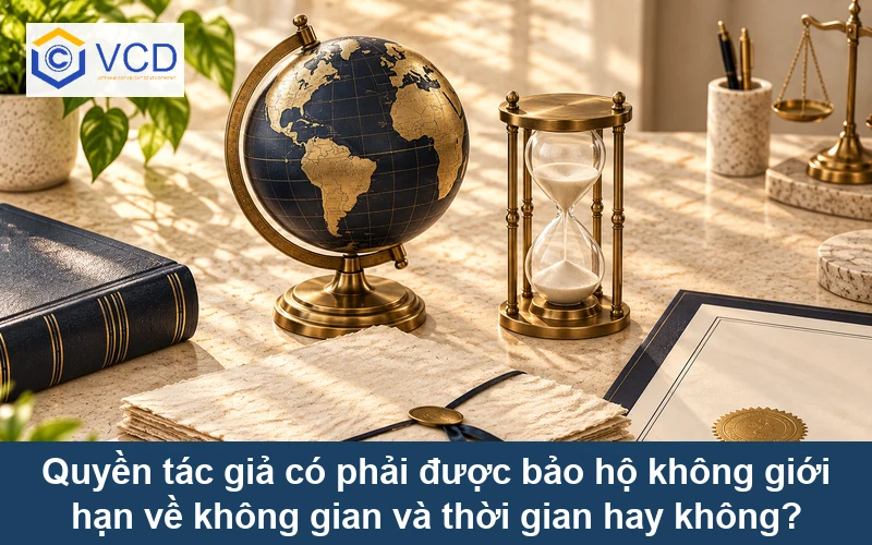 Quyền tác giả có phải được bảo hộ không giới hạn về không gian và thời gian hay không?