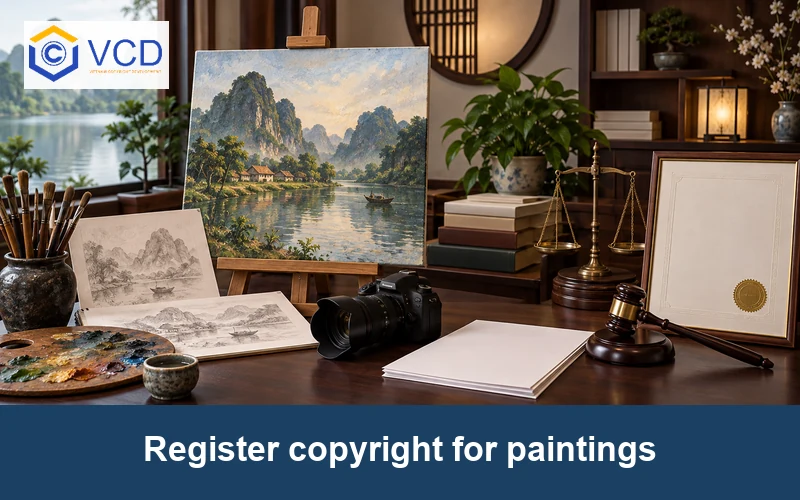 Register copyright for paintings