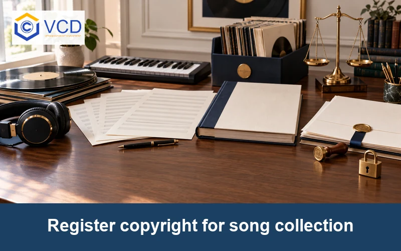 Register copyright for song collection