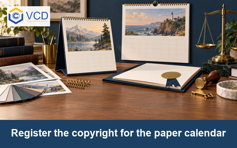 Register the copyright for the paper calendar