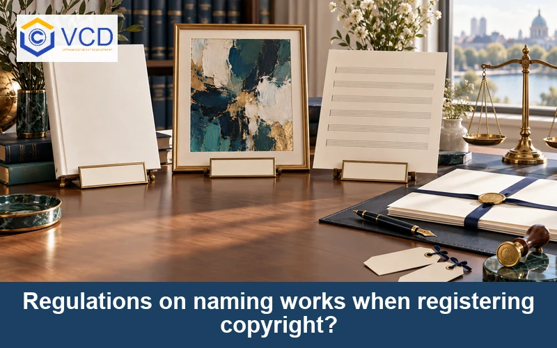 Regulations on naming works when registering copyright?