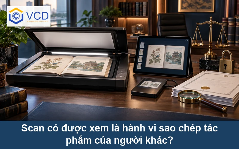 Scan có được xem là hành vi sao chép tác phẩm của người khác?