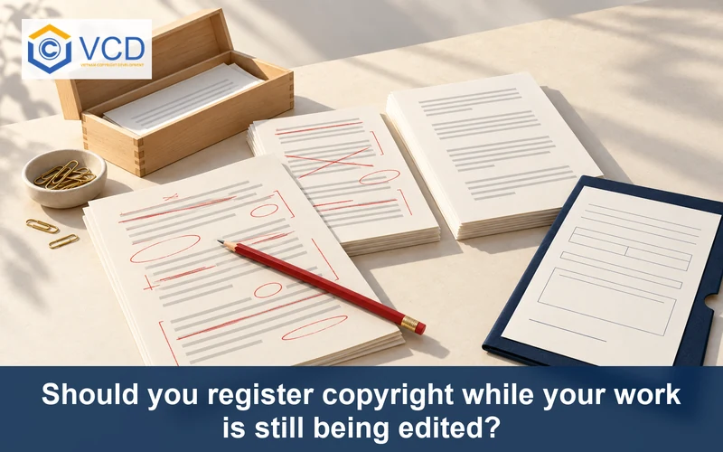 Edited manuscript proofs, old and new print versions, archive box and unsigned copyright form