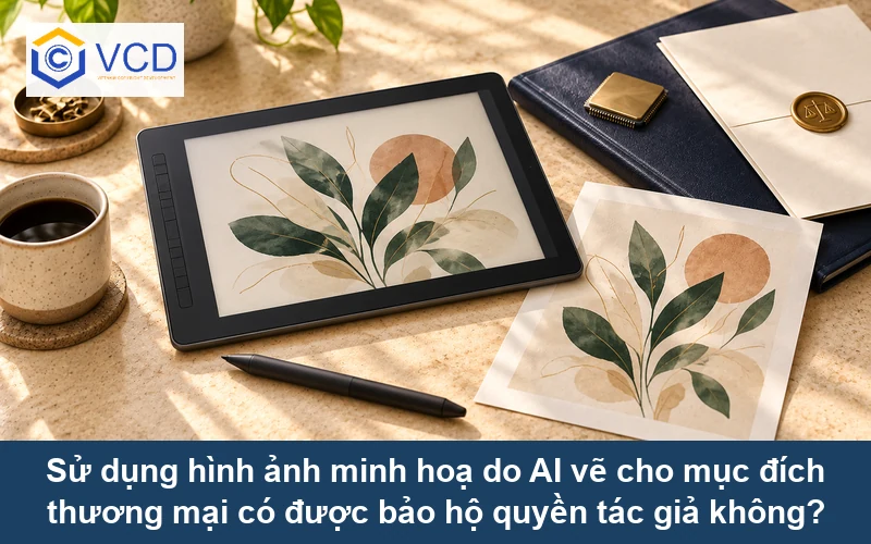 Sử dụng hình ảnh minh hoạ do AI vẽ cho mục đích thương mại có được bảo hộ quyền tác giả không?