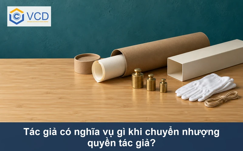 Ống lưu trữ giấy kraft, tác phẩm cuộn trắng, bao chuyển giao, quả cân đồng và găng bảo quản
