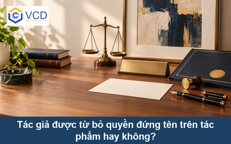 Tác giả được từ bỏ quyền đứng tên trên tác phẩm hay không?