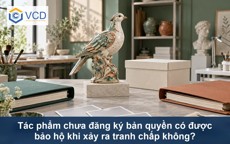 Tượng chim gốm nguyên bản cùng hộp lưu trữ và thẻ bằng chứng trống