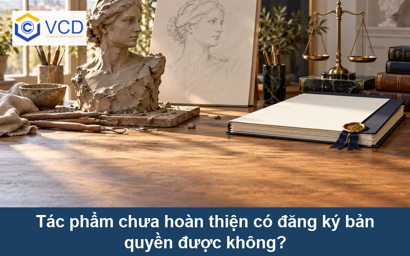 Tác phẩm chưa hoàn thiện có đăng ký bản quyền được không?