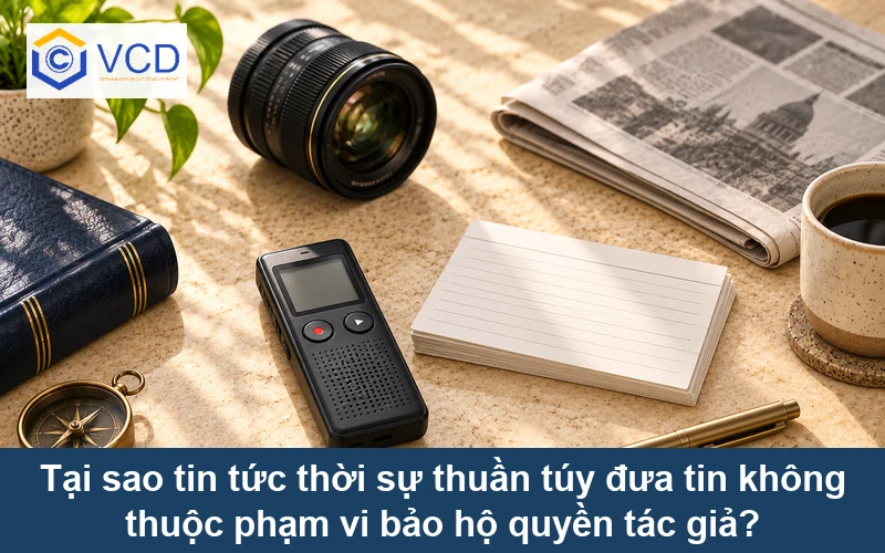 Tại sao tin tức thời sự thuần túy đưa tin không thuộc phạm vi bảo hộ quyền tác giả?