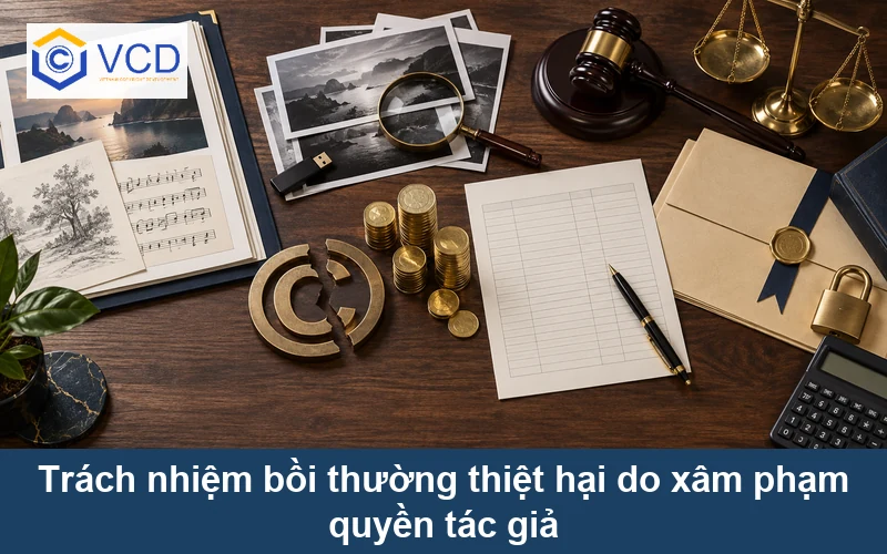 Trách nhiệm bồi thường thiệt hại do xâm phạm quyền tác giả